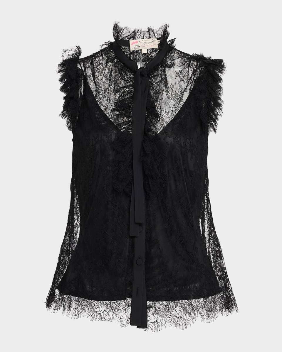 Sleeveless Lace Blouse with Cami